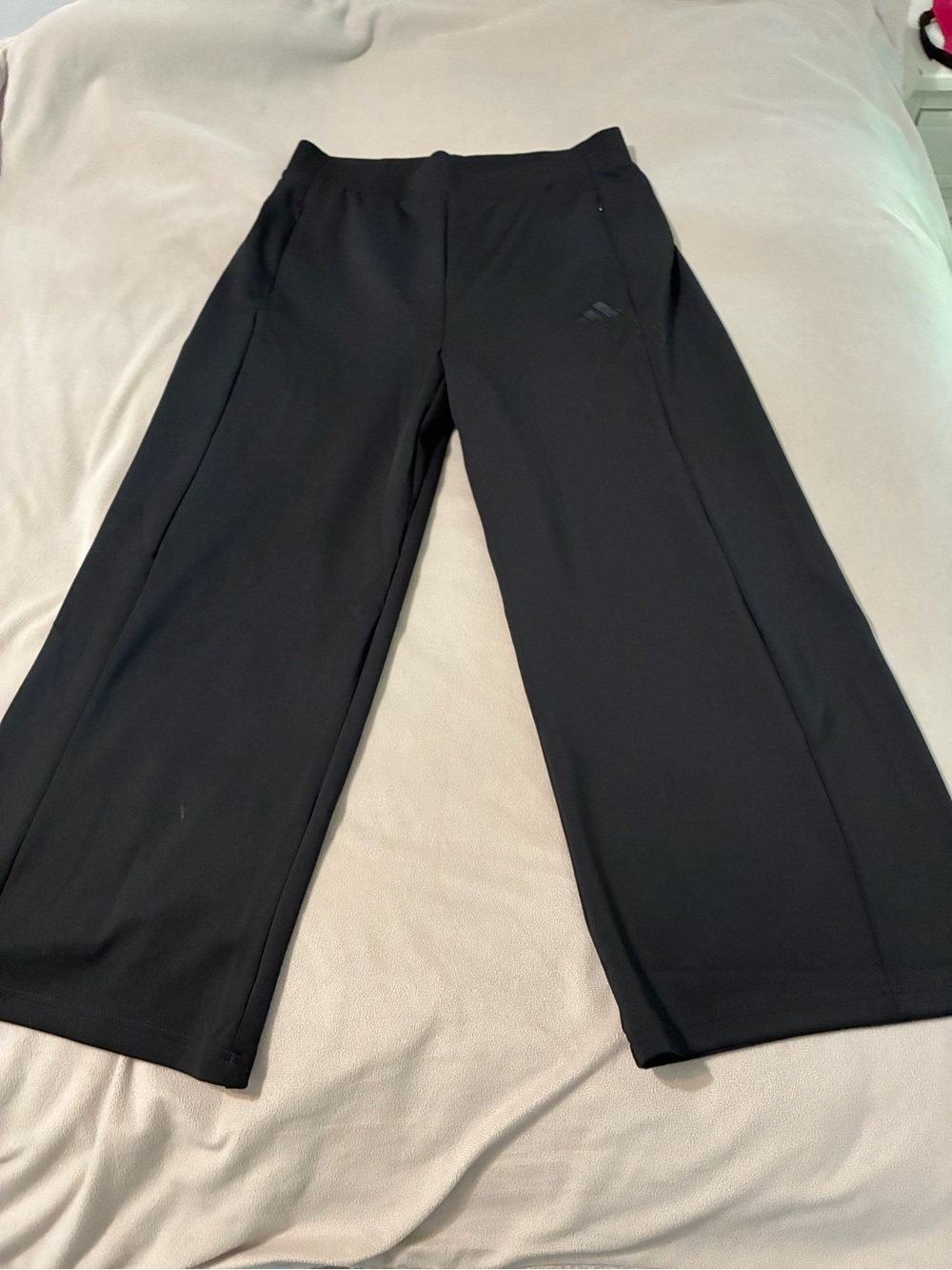 adidas two Black and one Gray pair of performance Joggers, size Large